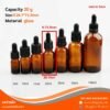P489 Dropper glass bottle 20 ml ขวดแก้วดรอปเปอร์ 20มล.