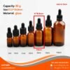 P490 Dropper glass bottle 30 ml ขวดแก้วดรอปเปอร์ 30มล.
