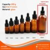 P492 Dropper glass bottle 100 ml ขวดแก้วดรอปเปอร์ 100มล.
