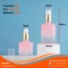 P503 glass pump bottle 30ml. ขวดแก้วหัวปั้มทรงสี่เหลี่ยม 30มล.