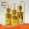 P495 gold dropper glass bottle 50ml. ขวดแก้วดรอปเปอร์สีทอง 50มล.