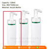 P835 Plastic Pump Bottle 120ml ขวดหัวปั๊มพลาสติก 120มล