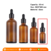 P953 Amber Glass Bottle with Black Dropper 10 ml ขวดแก้วสีชาดรอปเปอร์สีดำ 10 มล