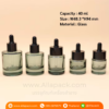P1269 Refillable crystal  bottle 40 ml with dropper ขวดแก้วดรอปเปอร์ 40 มล