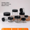 P799 Clear Glass Cream Jar 80 ml กระปุกแก้วใส 80 มล