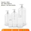 P1062 Clear Plastic Boston Round Bottles 120ml ขวดปั๊มพลาสติก 120มล