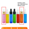P1077 Mixed Color Glass Dropper Bottle 10 ml ขวดแก้วฝาดรอปเปอร์สีขาวทอง 10 มล