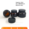 P938 Glass Cream Jar 15 ml กระปุกแก้วสีชา 15 มล