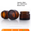 P765 Amber Glass Cream Jar 100 ml กระปุกแก้วสีน้ำตาลแดง 100 มล