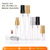 P1161 Glass Perfume Bottle 3ml ขวดน้ำหอม 3มล