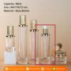 P1206 Cosmetic Glass Packaging Bottle 80ml ขวดแก้วหัวปั๊ม 80มล