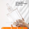 P1359 Transparent Square Rectanglel Dropper Glass Bottles 100 ml ขวดแก้วสี่เหลียมดรอปเปอร์ 100 มล