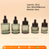 P1267 Refillable crystal  bottle 30 ml with dropper ขวดแก้วดรอปเปอร์ 30 มล