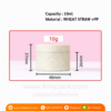 P776 Eco Jar WHEAT STRAW x PP 10 ml กระปุกพลาสติกผสานฟางข้าว 10 มล