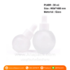P1409 Round Shape Frosted Glass 30 ml ขวดแก้วขุ่นดรอปเปอร์ 30 มล