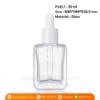 P1417 Rectangle Transparent  Glass Square Flat Dropper 30 ml ขวดแก้วดรอปเปอร์ 30 มล