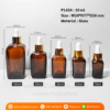 P1434 Amber Glass Square with Dropper 10 ml ขวดแก้วสี่เหลี่ยมดรอปเปอร์ 10 มล