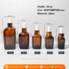 P1438 Amber Glass Square with Dropper 30 ml ขวดแก้วสี่เหลี่ยมดรอปเปอร์ 30 มล