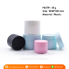 P1379 PP Frosted Pink PlasticJar 15 g กระปุกครีมพลาสติก 15 กรัม