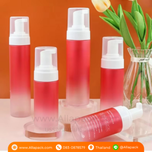 P1546 PET Pink Foam Pump Bottles 200 ml ขวดปั๊มโฟมสีชมพู 200 มล