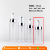P1550 Frosted PET Plastic Foam Pump Bottle 100 ml ขวดปั๊มโฟม 100 มล