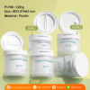 P1766 PP Plastic Cosmetic Jars Top Cap Empty Jars with Spoon 120 g กระปุกครีมพลาสติกพร้อมช้อน 120 กรัม