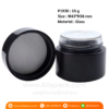 P1930 Black Glass Jar 15 g with Lid กระปุกแก้วสีดำ 15 กรัม