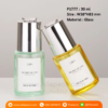 P1777 Yellow Green Glass Dropper Bottles With Sliver Push Button Cap 30 ml ขวดแก้วดรอปเปอร์ 30 มล