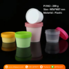 P1942 Plastic Jar with lids PP 200 g กระปุกพลาสติก 200 กรัม