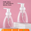 P1808 Foaming Hand Soap Bottle 300 ml with White Foamer Pump ขวดปั๊มโฟมมูส 300 มล