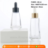 P1859 Luxury clear glass dropper bottles 30 ml ขวดแก้วดรอปเปอร์ 30 มล