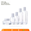 P1960 Packaging Cosmetic Glass Set Bottle Jar 50g กระปุ๊กแก้ว 50กรัม