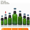 P2132 Evident Cap for Glass Bottle 15ml ขวดแก้วอโรม่าสีเขียว 15มล