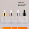 P2253 Clear Glass Dropper Bottles 30 ml ขวดแก้วดรอปเปอร์ 30 มล