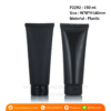 P2292 Black Plastic Tube with Flip top lid 150 ml หลอดพลาสติกสีดำ 150 มล