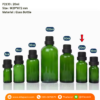 P2133 Evident Cap for Glass Bottle 20ml ขวดแก้วอโรม่าสีเขียว 20มล