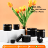 P2064 Black PP Plastic Jar with Gold Edge 100 g กระปุกพลาสติกสีดำ 100 กรัม