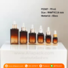 P2347 Amber Luxury Dropper Bottle 75 ml ขวดแก้วดรอปเปอร์ 75 มล