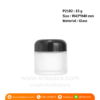 P2182 Cream Jar White Glass 15 g กระปุกครีม 15 กรัม