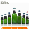 P2131 Evident Cap for Glass Bottle 10ml ขวดแก้วอโรม่าสีเขียว 10มล