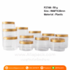 P2744 Aluminum Lid Transparent Jar 50 g กระปุกพลาสติกใสฝาอะลูมิเนียม 50 กรัม