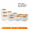 P2753 Aluminum Lid Transparent Jar 120 g กระปุกพลาสติกใสฝาอะลูมิเนียม 120 กรัม