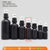 P2598 Evident Cap for Glass Bottle 20ml ขวดแก้วอโรม่าสีดำ 20มล