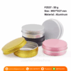 P2537 Aluminum Jar With Screw Cap 50 g กระปุกอะลูมิเนียม 50 กรัม