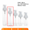 P2467 Foam Pump 200 ml Bottle Transparent PET Plastic ขวดปั๊มโฟมใส 200 มล