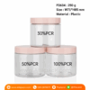 P2634 PET PCR Plastic Jar with pink Screw Lid 250 g กระปุกพลาสติก 250 กรัม