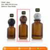 P2497 Wooden Ball Cap Amber Perfume Bottles 50ml ขวดน้ำหอม 50มล